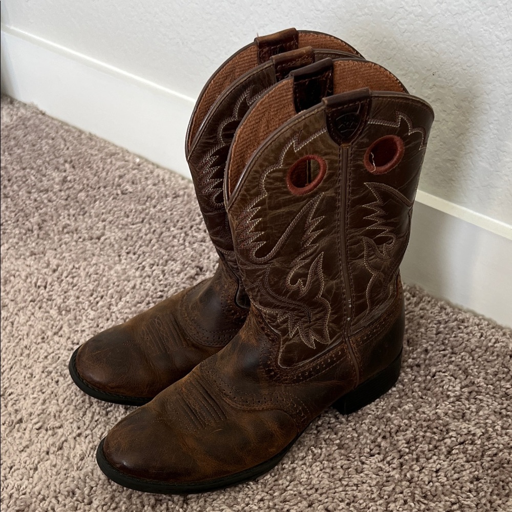 Kids Brown Ariat Western Boots